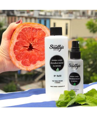 Natural Deodorant Scully s Refill | 12 Hour Protection for Women Men & Kids | No Parabens No Aluminum Non-Irritating 9 Oz - Buy Online on GoSupps.com