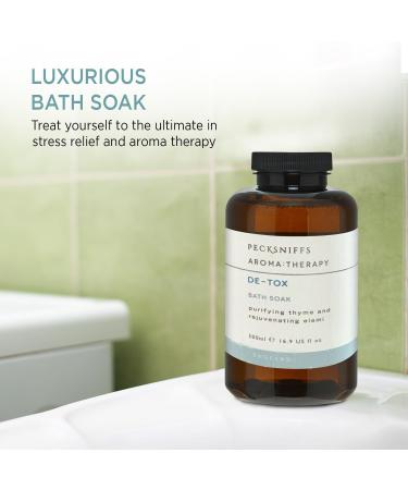Pecksniff's Aroma Therapy De-Tox Bath Soak Decanter | 500ml - Best International Shipping - Buy Online on GoSupps.com
