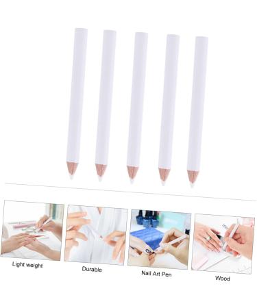 Housoutil 30pcs Absorb White Pencil Nail Gems Nail Point Pen Nail Tools White Nail Pen Whitening Pen Drilling - Buy Online on GoSupps.com