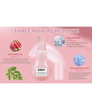 Watermelon Moisturizer Facial Serum - Hydrating Glow Priming Liquid Highlighter | International Shipping - Buy Online on GoSupps.com