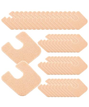 TEUOPIOE 48 pcs U Shaped Felt Callus Horseshoe Pads - Adhesive Foot Pads That Protect Calluses from Rubbing On Shoes(1)