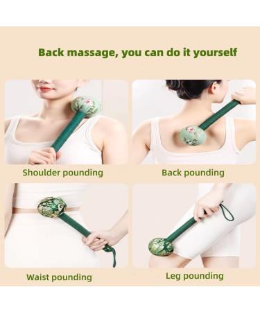 12.2in Wormwood Massage Hammer Stick - Manual Body Massage Tool for Muscle Relaxation Meridian Activation & Back Pain Relief (Orange) | International Shipping Available - Buy Online on GoSupps.com