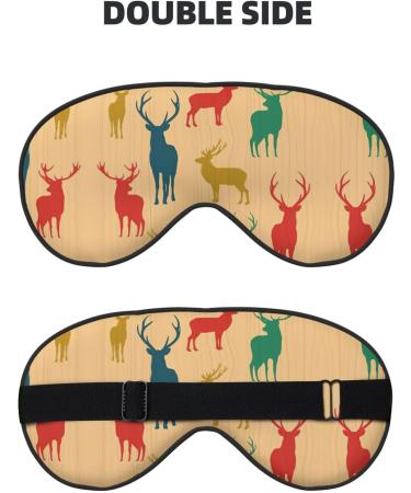 SSIMOO Deer Show Soft Sleep Eye Mask - Breathable Black Eye Patch for Travel & Relaxation | Perfect Gift for Women - Buy Online on GoSupps.com