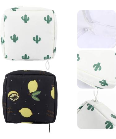 EXCEART 2pcs Menstrual Pad Storage Bag & Tampon Holder - Zipper Nursing Pillow for Sanitary Napkins - Buy Online on GoSupps.com