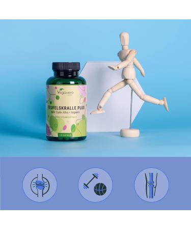 Harpagophytum Plus Vegavero | With Devil's Claw Ginger & White Willow | No Additives | Joint Bread | With Harpagosides Gingerols & Salicin | 120 Capsules | VEGAN - Buy Online on GoSupps.com