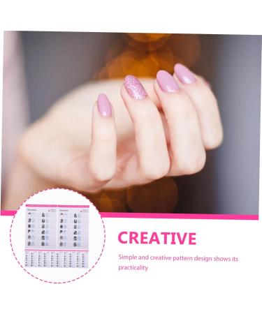 minkissy 12 Sheets Coloring Exercise Book Nail Art Supplies Nail Art Book Nail Art Training Kit Manicure Training Kit Nail Tech Supplies Nail Art Template Nail Art Tools Paper White - Buy Online on GoSupps.com
