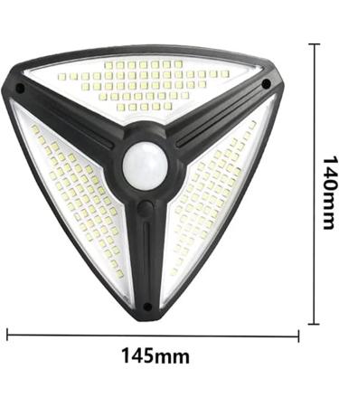 Courtyard Light Waterproof Triangle Solar Energy Light 3 Modes Outdoor Motion Sensor Led Street Terrace Courtyard Playground Lamp (Color : 150cob) (138smd) - Buy Online on GoSupps.com