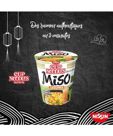 NISSIN Japanese Noodles - Miso Flavor - 1 box of 8 cups - Buy Online on GoSupps.com