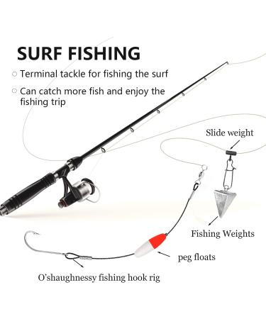 Saltwater Fishing Hook Rigs | Long Shank Steel Leaders with O'Shaughnessy Forged Hooks | 1/0-9-30lb | 8pcs - Buy Online on GoSupps.com