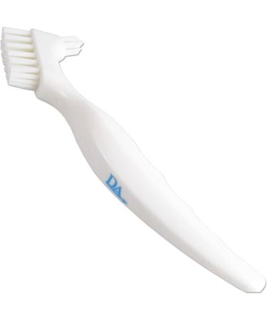 Denture Bath with Double Bristle Brush - Blue Soaking Container for Dentures - Buy Online on GoSupps.com