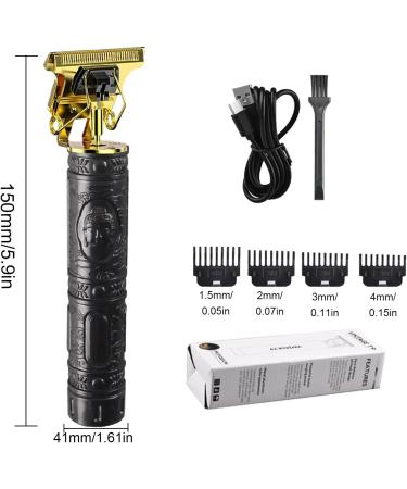 Hair clipper Durable Body Hair Trimmer and Trimmer for Men Cordless Barber Trimmer for Hair Cutting and Care Black - Buy Online on GoSupps.com