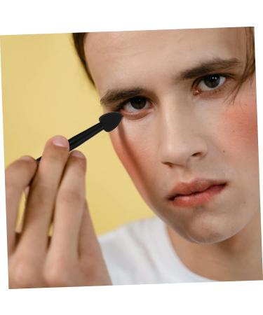 AUTSUPPL 5pcs Silicone Eyeshadow Brush Eye Shadow Applicator Eye Shadow Brush Makeup Lipstick Black Aluminum 13x1cm Black - Buy Online on GoSupps.com