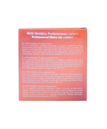 IKOS Wet & Dry Professional Make-up - Medium Beige (1 x 12.5g) - International Shipping Available - Buy Online on GoSupps.com