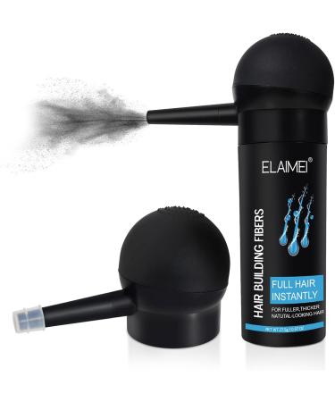 Hair Building Fibers mewmewcat 27.5g Hair Building Fibers with Spray Applicator Even Fine Spraying Full Hair Instantly for Fuller Thicker Natural-Looking Hair Black - Buy Online on GoSupps.com