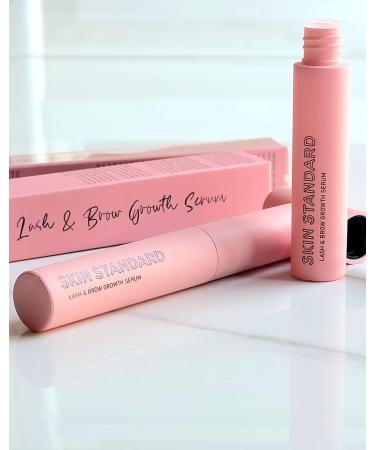 Skin Standard Lash & Brow Growth Serum - Longer, Thicker, Fuller Eyelashes - Guaranteed Results in 3-4 Weeks - 7mL - Buy Online on GoSupps.com