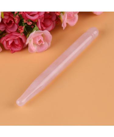 Natural Rose Quartz Acupressure Massage Stick - 1pc Facial Massage Wand for Smooth Skin | International Shipping - Buy Online on GoSupps.com