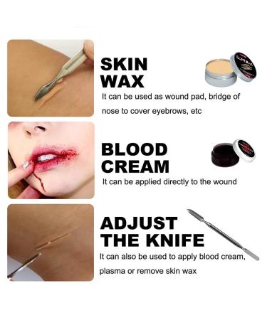 Halloween Makeup Kit | Scab Blood & Special Effects Set | Fake Wound & Bruise Makeup for Adults & Kids | International Shipping Available - Buy Online on GoSupps.com