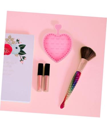 Mipcase 2pcs Makeup Brush Cleaning Pad Brush Cleaning Mat Silicone Brush Cleaner Silicone Cleaning Brush Makeup Brush Dryer Makeup Tools Dryer Cleaning Brush Silica Gel Foldable Braces 12x9cmx2pcs Pinkx2pcs - Buy Online on GoSupps.com
