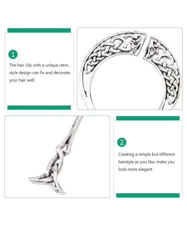 Vintage Celtic Knot Crown Hair Clips | Elegant Metal Hairpins & Hair Jewels - Buy Online on GoSupps.com