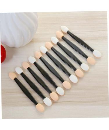 FRCOLOR 50 Pcs Eye Shadow Double Head Sponge Applicator Eyeshadow Makeup Brush Makeup Tools Emulsion Size 1 Black - Buy Online on GoSupps.com