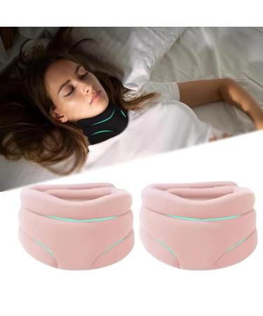 Neck Brace Neck Brace Neck Traction Device Neck Posture Corrector Neck Decompression Devices Neck Posture Corrector for Sleep Neck Support(Pink 2PCS)