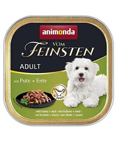 Animonda of the finest adult dog food wet food for adult dogs with turkey + duck in sauce 22 x 150 g turkey + duck in sauce 1 piece (22 pack) - Buy Online on GoSupps.com
