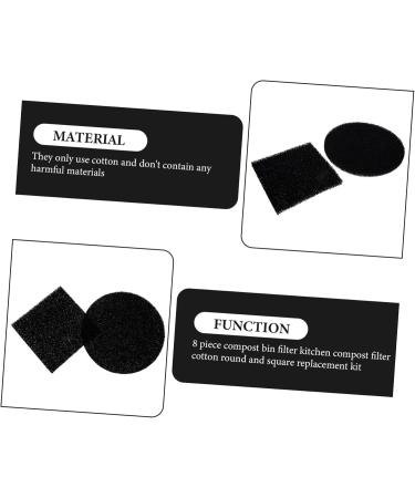 Gogogmy 8 Pack Compost Container Filter Pads - Odor Remover for Cats Trash Cans & Kitchen Composting - Buy Online on GoSupps.com
