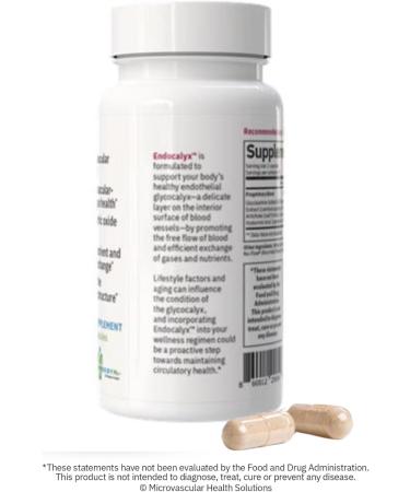MYBODYRX Endocalyx Supplement - Endothelial Glycocalyx Support 60 Capsules - Vascular & Microcirculation Health - Clinically-Studied - Patented - Supports Nitric Oxide Functions - Buy Online on GoSupps.com