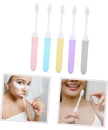 Clispeed 5ST Portable Travel Toothbrush - Soft Bristles for Adults & Pregnant Women | Ideal Camping & Travel Tooth Cleaning Device - Buy Online on GoSupps.com