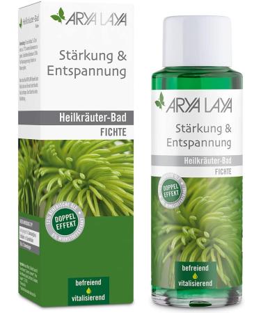 Arya Laya Herbal Bath 200ml - Strengthening & Relaxation with Spruce Extract | Vegan Wellness for Flu Fatigue & Exhaustion | International Shipping - Buy Online on GoSupps.com