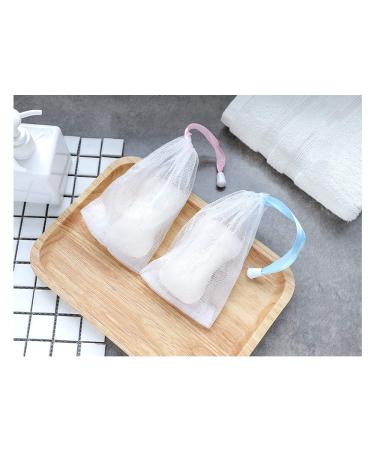 Andiker Soft Mesh Soap Bag Set - 7 Pcs | Shower Soap Pouch Saver with Drawstring | Hangable & Quick Drying Nylon | Foaming and Drying Solution - Buy Online on GoSupps.com