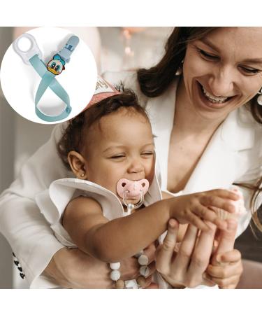 8-Piece Clear Silicone Baby Pacifier Clip Holder Set | Durable Button Ring Adapter to Prevent Loss - Buy Online on GoSupps.com