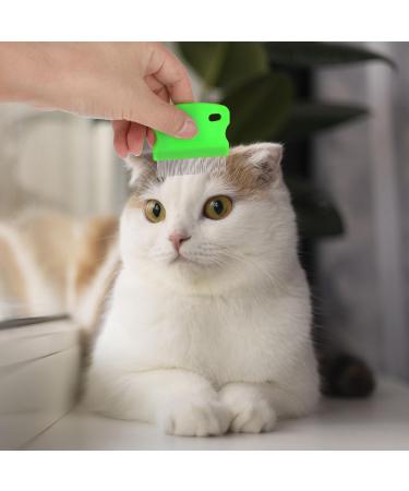 Molain Cat Dog Flea Comb Set - 4-Piece Pet Grooming & Tear Stain Remover Combs (Green) | International Shipping Available - Buy Online on GoSupps.com