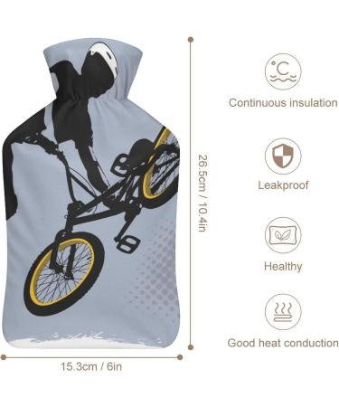 Hot Water Bottle with Lid - Motocross Motorcycle Rubber for Pain Relief Cramps & Therapy - Buy Online on GoSupps.com