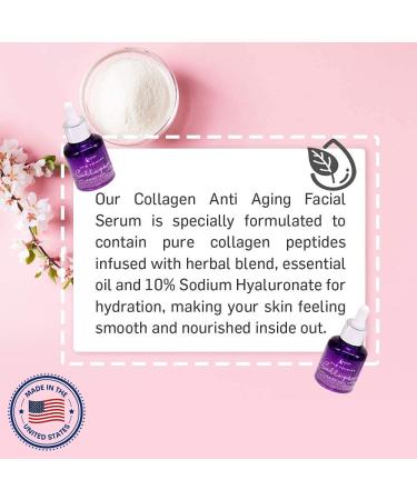 Zone-365 Collagen Serum with Hyaluronic Acid and Herbal Ingredients - 1 fl oz - Buy Online on GoSupps.com