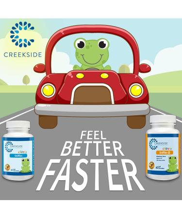 Creekside Naturals Snifflex Cold & Allergy Relief for Kids with Elderberry - Pediatrician Formulated - Immune Support with Quercetin & Bromelain - Zero Sugar, Vegan - 60 Soft Chewables - Buy Online on GoSupps.com