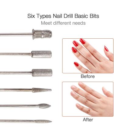 Professional Nail Drill Kit with Polishing Pen 6 Drill and Foot Pedal 30000 RPM Electric Nail File for Salon Home Gold - Buy Online on GoSupps.com
