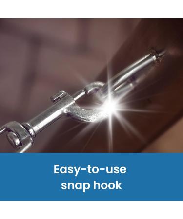 Shop 8m Equestrian Lunging Line - Soft Nylon Tug Line with Hand Loop & Carabiners | Orange/White/Turquoise - Buy Online on GoSupps.com