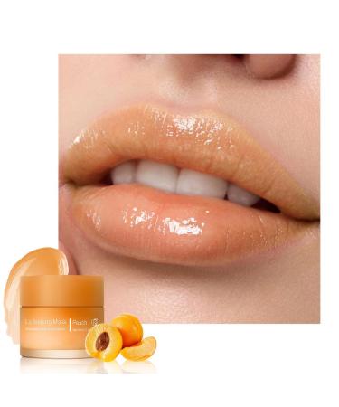 Lip Sleeping Mask Moisturization and Antioxidants Nourish Hydrate Flaky Dry Lips (01#Yellow peach) A01#Yellow peach 1Pcs