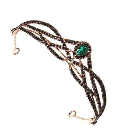 Beaupretty Princess Bride Baroque Headband - Emerald Crystal Tiara for Wedding and Halloween - Buy Online on GoSupps.com