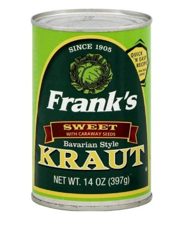 Frank's Bavarian Sauerkraut 14 oz (Pack of 12) - Authentic German Flavors - Buy Online on GoSupps.com