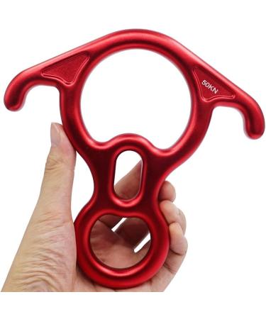 NAXEN 50kN Figure 8 Descender with Bent Ear Belay Device Black - Buy Online on GoSupps.com