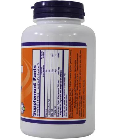 Now Foods: Magnesium Citrate Nervous System Support 134 mg 90 sgels (2 Pack) - Buy Online on GoSupps.com