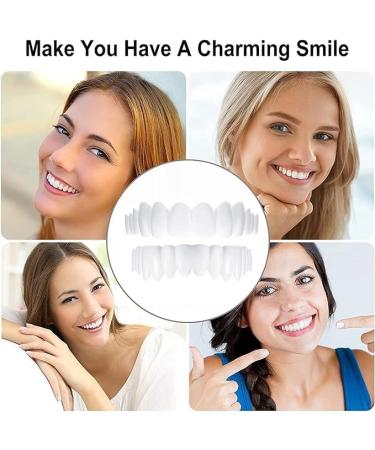 2 Pairs of Dentures & Teeth Whitening | Cosmetic Veneers & Instant Denture Veneers for a Perfect Smile - Buy Online on GoSupps.com