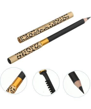 BELLIFFY 2pcs Eyebrow Pencil Brush Gel Black Eyebrow Pencil and Brush Black Eyeliner Pen Puff Eyebrown 1 count (Pack of 1) Black - Buy Online on GoSupps.com