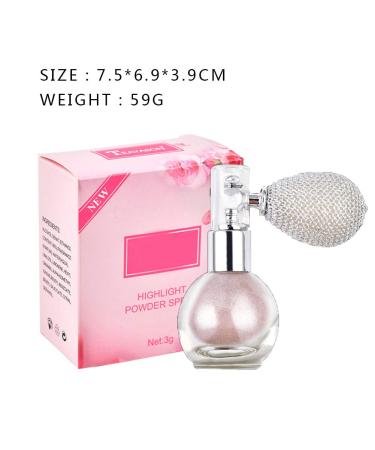 GL-Turelifes Highlighter Loose Powder Spray - Shimmer Sparkle Makeup for Hair, Face & Body - Bronze Shade - Buy Online on GoSupps.com