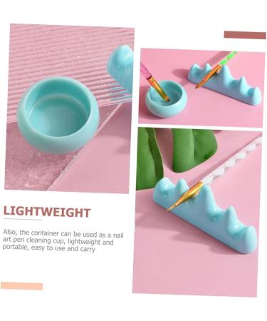 1 Set Nail Art Brush Cup Paint Brush Rest Nail Remover Bowl Manicure Bowl Nail Art Pen Holder Nail Soak off Bowl Sponge Holder Nail Art Cups Organizer Plastic Chinese Painting - Buy Online on GoSupps.com