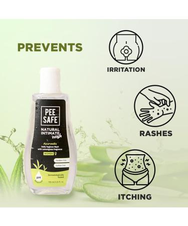 PEESAFE Natural Intimate Wash for Women | pH Balanced Feminine Wash with Tea Tree Oil & Ayurvedic Extracts | Best Vaginal Wash for Intimate Care - Buy Online on GoSupps.com