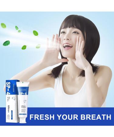 SP-4 Probiotic Whitening Toothpaste - 3 Pack | Stain Removal & Teeth Whitening with Tooth White Pen - Buy Online on GoSupps.com