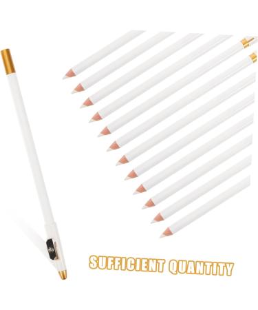 Mikinona 12pcs Eyebrow Pencil Sharpener Eyebrow Pencils Brow Pencil for Makeup Women Brow Pencil White Wooden - Buy Online on GoSupps.com